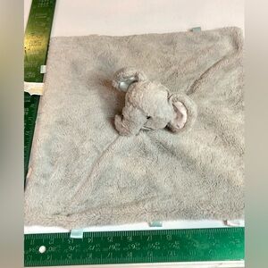 Baby Kelly Toy Elephant Plush Lovey Gray Super Soft Blanket Rattle Security